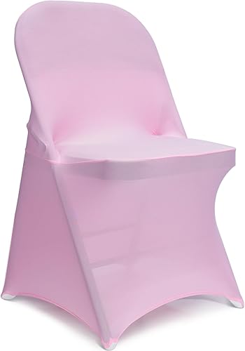 Miniatura 1 de LEBENGURU Fundas para sillas plegables de elastano, 12 fundas elásticas de poliéster mejoradas, protector universal elástico para sillas para bodas,