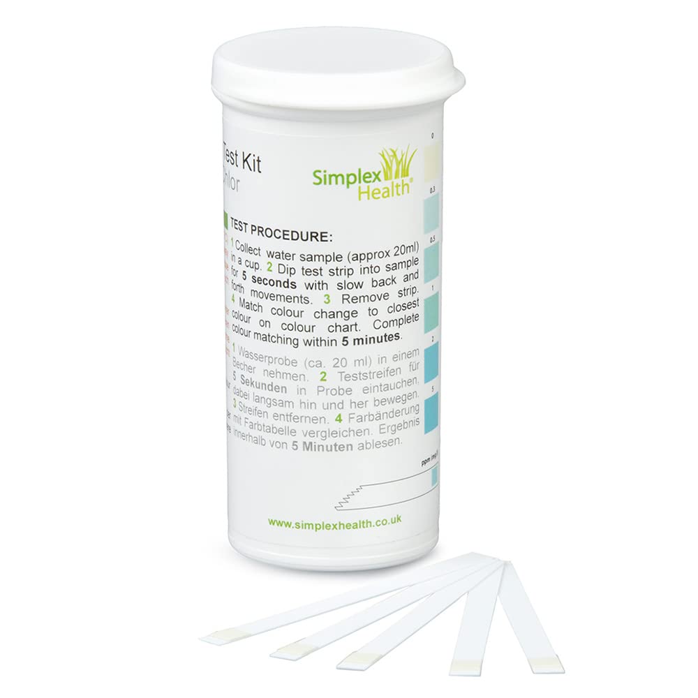 Strisce reattive residue del cloro dell'acqua 0-5ppm
