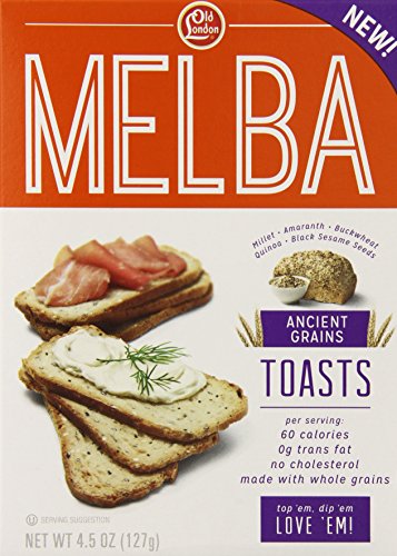 Old London, Melba Toasts, Ancient Grains, 4.5 Ounce (Pack of 12)