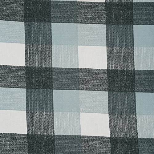 Image of Swayam Pure Cotton King Fitted Bedsheet with 2 Pillow Covers | Size 72 x 78 x 10 inch | 160 TC | Checkered Design | Soft Breathable Bed Sheet | Comfortable & Durable for Bedroom - Grey