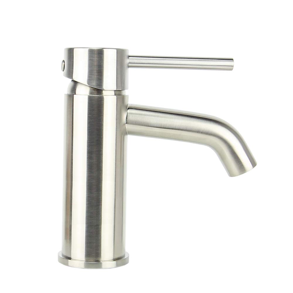 ITC Manufacturers' Select Contempo 6.5" Sleek Brushed Nickel RV or Boat Kitchen/Galley Faucet, RV or Boat Sink Faucet with Single Lever Handle (97830-NI) (B07S971NSD)