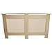 Cubierta para radiador de Madera MDF Natural sin terminar, Rejilla de calefacción,...