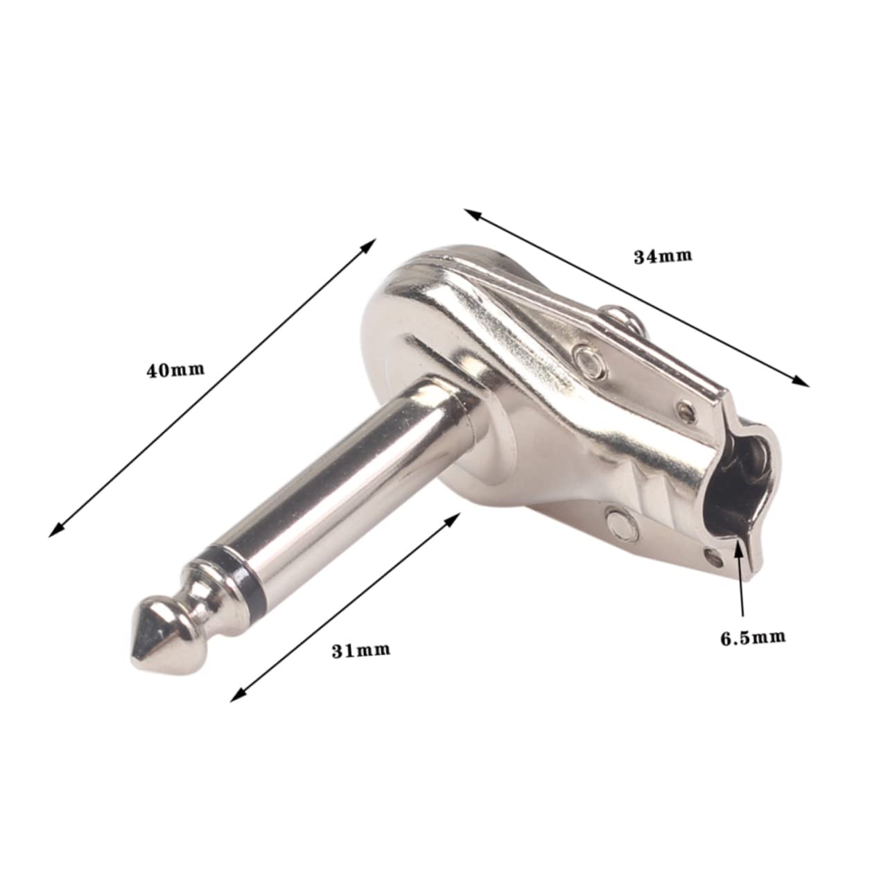VICASKY 20stücke Effektpedal Steckeradapter Für Gitarrenpedal-board Verbindung Für Professionelle Musiker Und Gitarrenliebhaber Silber
