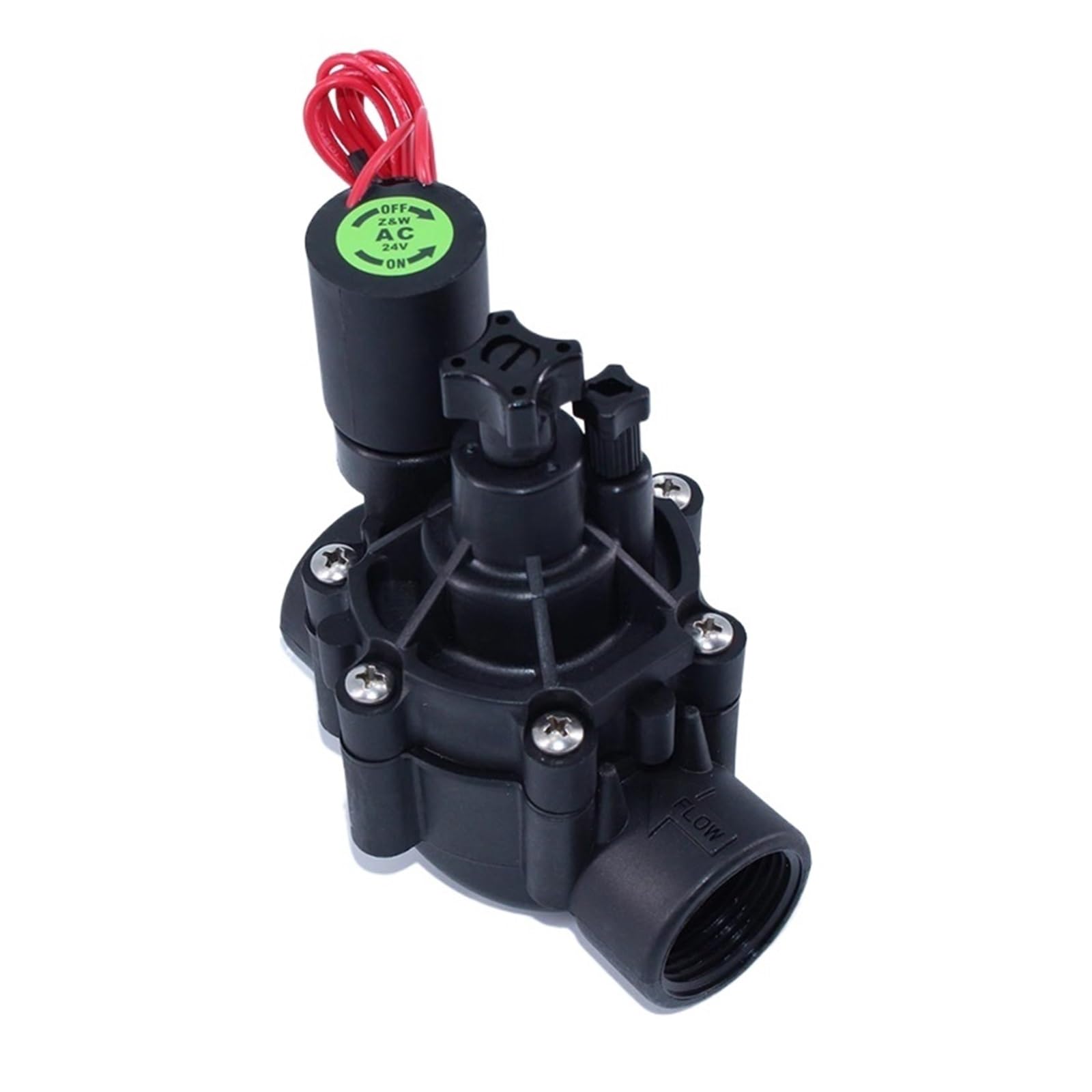 Wasserdurchflussmesser 1-1/4" 1-1/2" Wasserbewässerungsmagnetventil mit Durchflussregelung 220VAC 24VDC 24VAC DC Verriegelung for landwirtschaftliche Bewässerung(DN40)