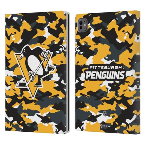 Housse Cuir iPad Pro 11 M5 Camouflage Penguins avec Support et Fentes Cartes