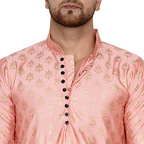 Image of Veera Paridhaan Men's Banarasi Full Sleeve Printed Long Straight Kurta