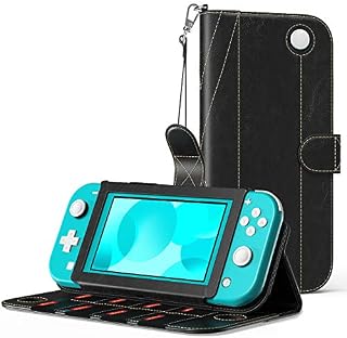 MoKo Case for Nintendo Switch Lite, PU Leather Anti-Scratch Cover Shell with Inside