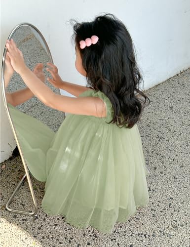 AGQT Baby Girls Tulle Tutu Dress Birthday Party Tulle Babydoll Dresses Size 9M-4T4