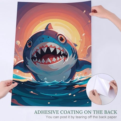 Affiches murales vintage requins pour relooker un mur blanc facilement - 4