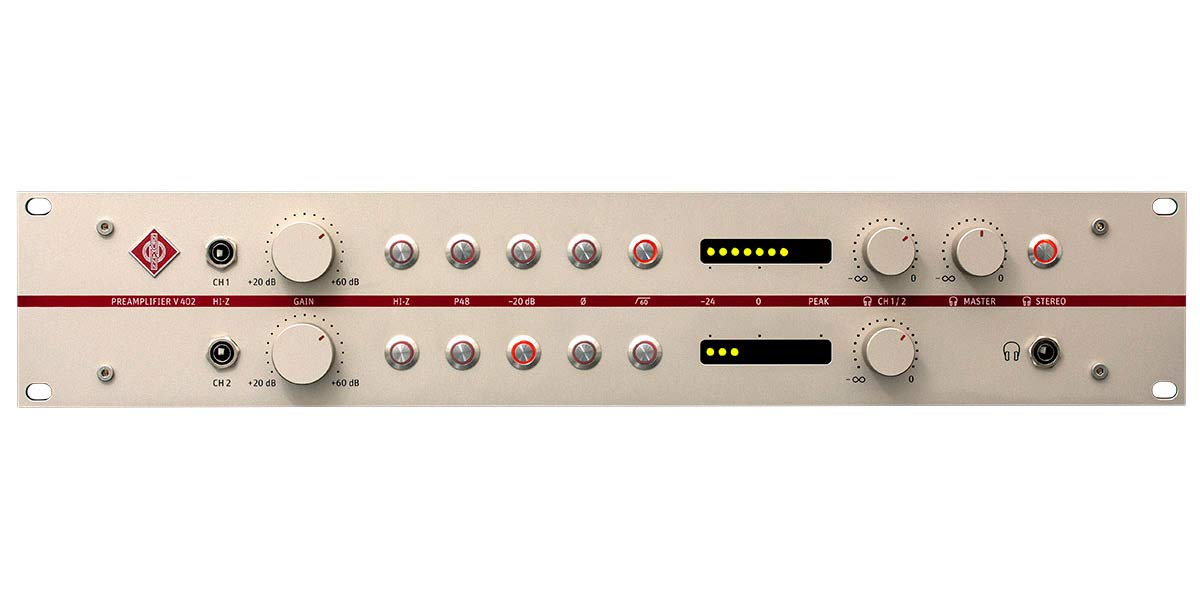Neumann V402 マイクプリアンプ Amazon | NEUMANN V402 マイクプリアンプ 2CH デュアルチャンネル