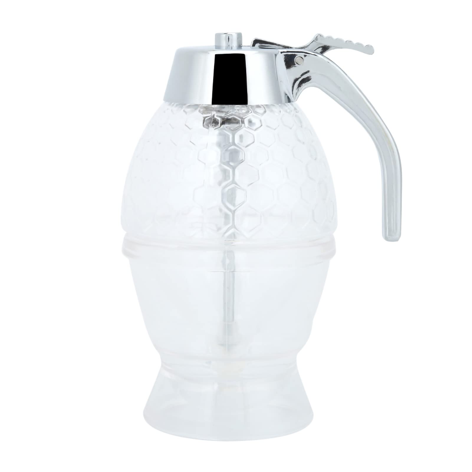 Honey Dispenser No Drip, Maple Syrup Dispenser, Honey Jar with Stand Honey Pot Vintage Container Honey Dispenser Distribution Tank for Home Kitchen