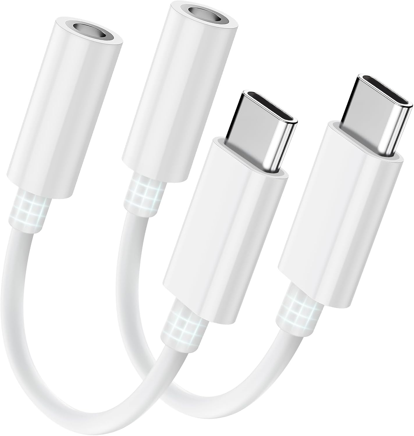 Seulliya USB C to 3.5mm Headphone Jack Adapter for iPhone 17/16/15 Pro/Max, Hi-Res Audio DAC Dongle, 3.5mm Aux Cord Converter for Samsung Galaxy, iPad, Car, USB-C Devices 2Pack Seulliya USB C to 3.5mm Headphone Jack Adapter for iPhone 17/16/15 Pro/Max, Hi-Res Audio DAC Dongle, 3.5mm Aux Cord Converter for Samsung Galaxy, iPad, Car, USB-C Devices 2Pack