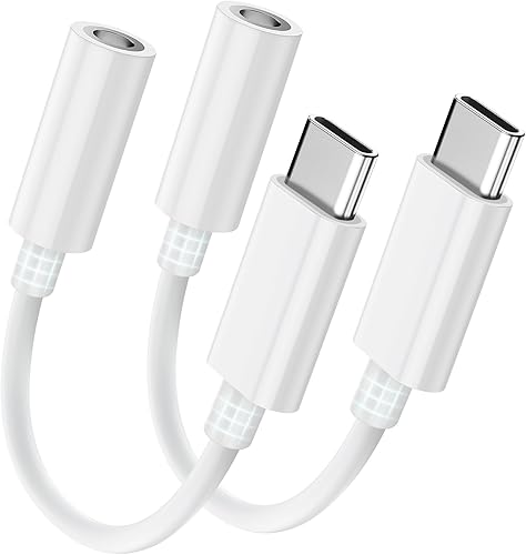 Miniatura 1 de Seulliya Adaptador USB C a conector de auriculares de 0.138 in para iPhone 1516 ProMax, adaptador DAC de audio de alta resolución, convertidor de