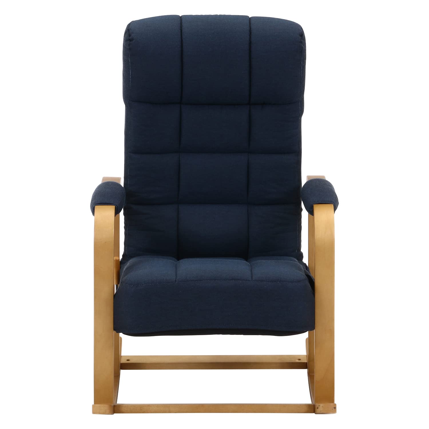 Amazon｜不二貿易 ロッキングチェア 幅63×奥行75×高さ98㎝ ネイビー