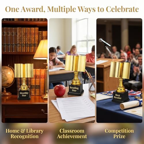 Trophée de compétition de lecture POPETPOP pour récompenser le premier prix