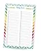 DOUBLE PACK Things To Do Notepad 6" x 9" For Your Goals, Tasks, Meals, Exercise, Grocery List, Bright Colorful Design Daily Planner; 2 Pads per pack