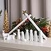 Juegoal Christmas Nativity Sets, Set of 11 White Mini Nativity Scene Resin Figurines, Xmas Holy Family Table Ornaments, Religious Holiday Collection Gifts, Baby Jesus Nativity Mantle Shelf Decor