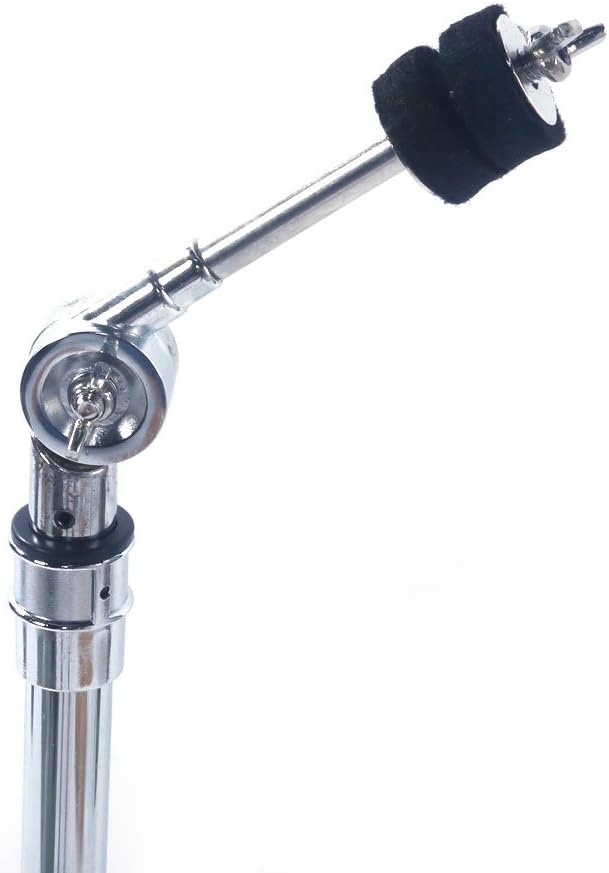 Ktaxon Cymbal Stand with Adjustable Height 27.5"-52.7", Premium Stainless Steel Frame, Double Braced Legs, Rubber Feet