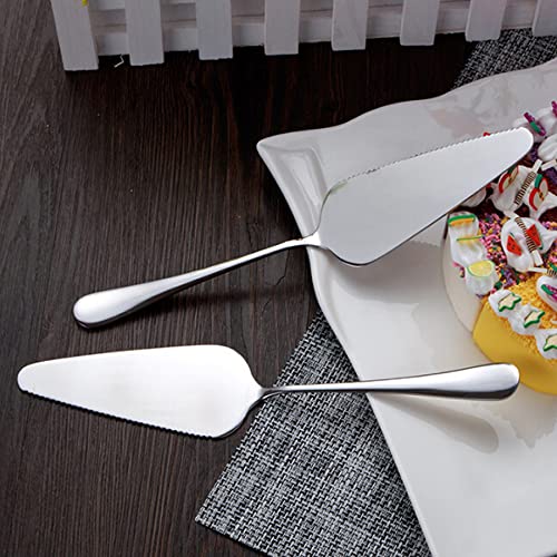 Arfuka Pie Server Stainless Steel Cake Pie Pastry Server Professional Dessert Server For Cake Cheese Pie Pizza And More, Pack Of 2 Silver #TOP5