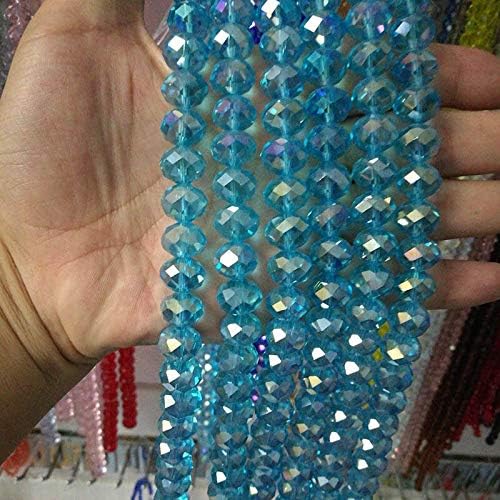 Calvas 5A qaulity !!!14MM 58 Piece/lot Bicone Crystal Beads Cut Faceted Round Glass Beads - (Color: 202AB2)