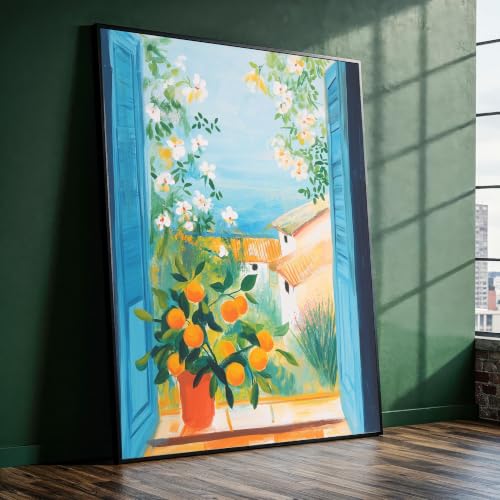 Tableau vue méditerranéenne pour illuminer une pièce sombre
