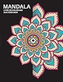 Mandala Livre de coloriage sur Fond Noir: 50 modèles de mandala style floral Indien sur Fond Noir pour soulager le stress et pour la relaxation - 8,5 ' x 11 ' (100 pages)
