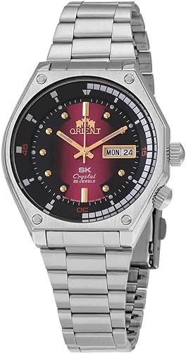 ORIENT RA-AA0B02R19A Reloj automático SK Diver Retro de acero inoxidable con esfera roja para hombre, Rojo -, Reloj automático, buceador
