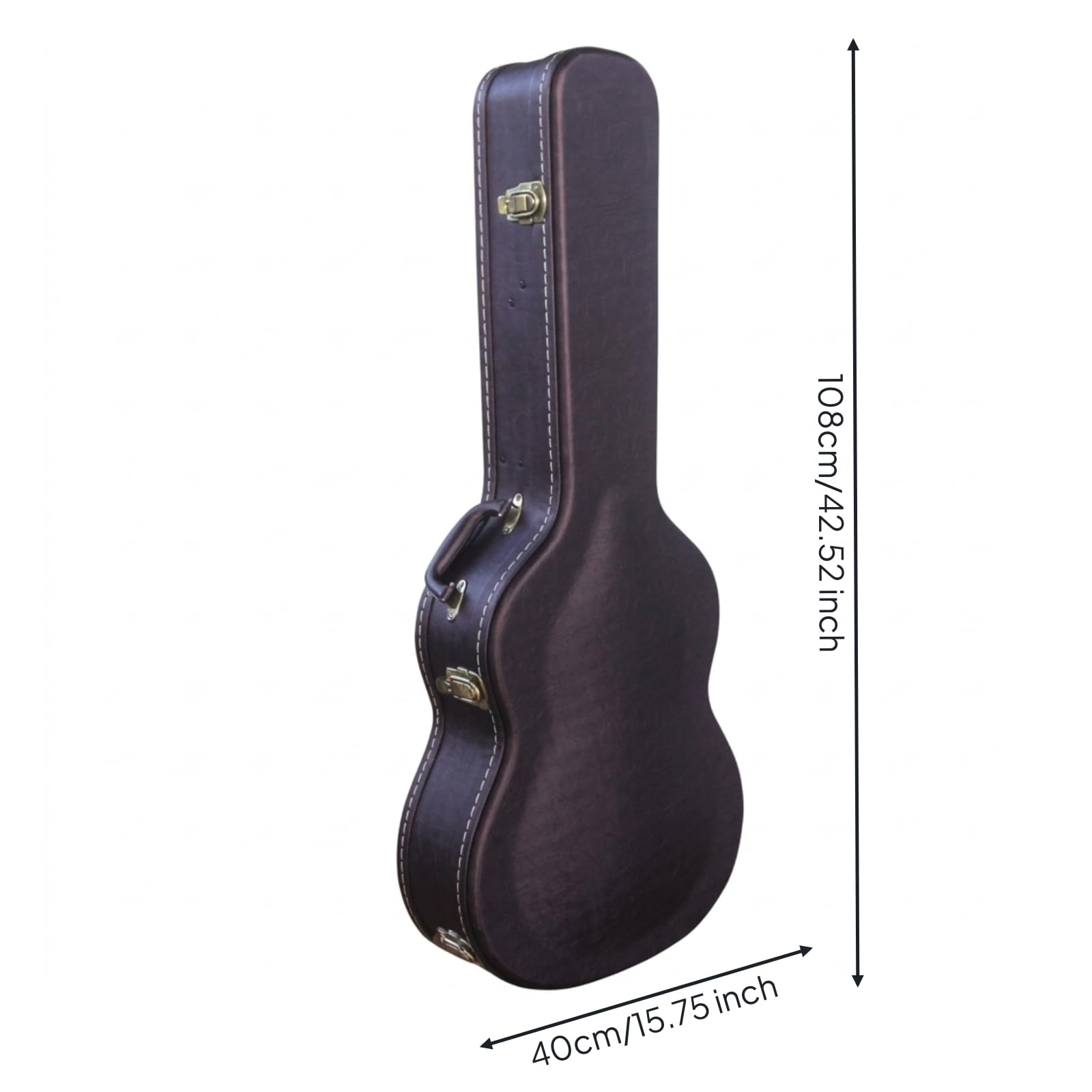 Baoblaze Custodia Chitarra Classica Custodia Rigida Valigetta Custodia Arcuata Astuccio Rettangolare Protezione Contro Polvere Urti E Sbalzi Ambientali Adatta