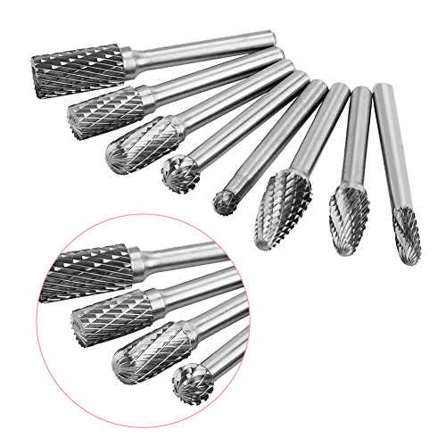 Set 8 piezas fresas rotativas de carburo flexman miniatura 4