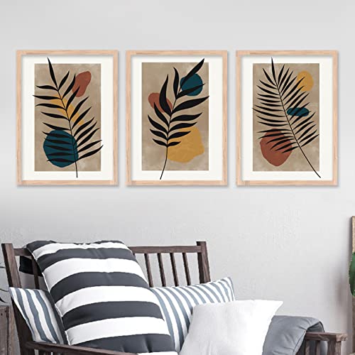 Image of kotart Modern Wall Art Framed Painting for Wall Decoration - Wall Painting for Living Room, Bedroom - Big Size Wall Painting for Wall Decor (Multi, Framed) Set of 3 (Art 7, 10x13 inch)