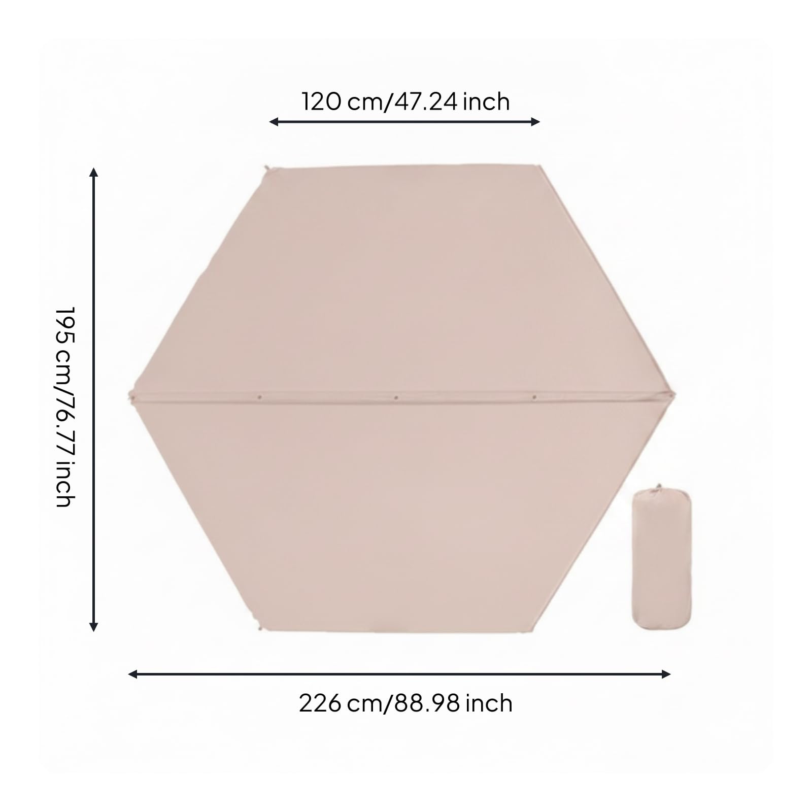 rockible Materassino Autogonfiante da Campeggio Materassino Tappetino Cuscino Impermeabile E Traspirante in Poliestere Pvc Schiuma Memory Spessore 2.5 Cm con
