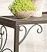 Plow & Hearth 3-Piece Steel Nesting Plant Stand Set | All-Weather Stands Indoor Outdoor | Decorative | Easy Assembly | 35 Inches Wide x 29 Inches Tall | Gunmetal Finish