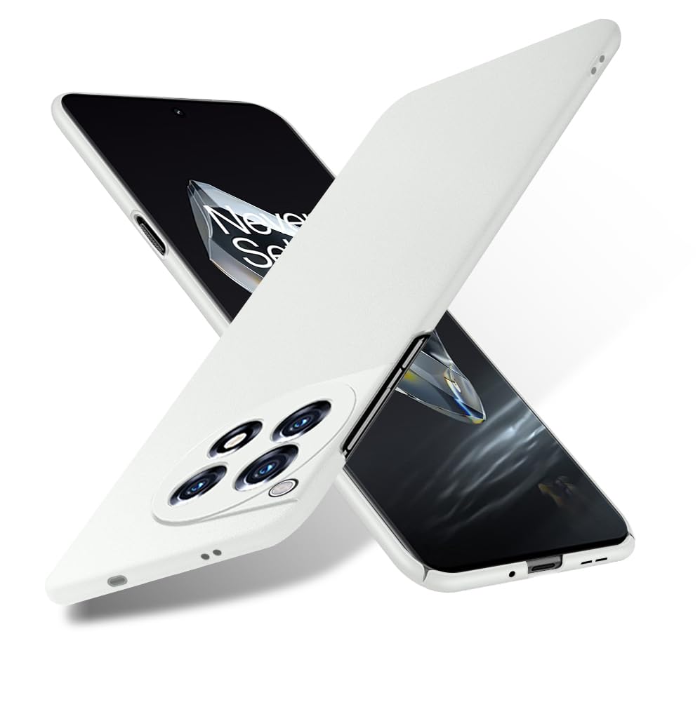 Bastmei for Oneplus 12 Case 5G(2024),Extremely Light Ultra-Light Super Slim Camera Protection Hard PC Cover Case for Oneplus 12 5G(2024) (Ash-Colored)