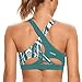 SHEKINI Reggiseno Sportivo da Donna Push up Senza Ferretto con Imbottito Morbido e Traspirante Reggiseno Sportivo Intimo Donna Supporto Forte Bustino Criss Cross Back per Fitness Yoga Running
