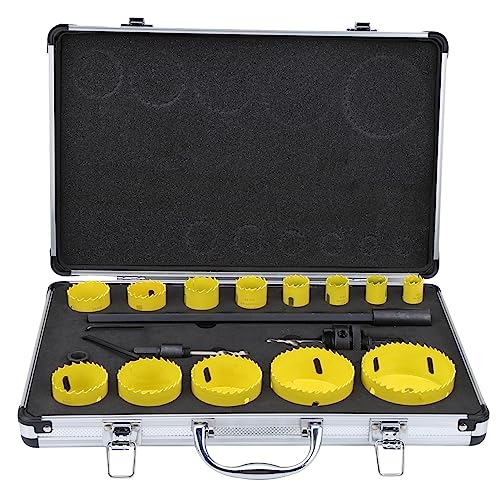 Kit de sierras copa profesional acero rápido 19 piezas miniatura 1