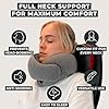 FlyHugz Travel Pillow Coussin de Voyage Ergonomique Cervical en Mousse à Mémoire, Design Ajustable avec Housse Lavable, Confort Optimal pour Cou Idéal pour Voyages et Siestes Relaxantes #4