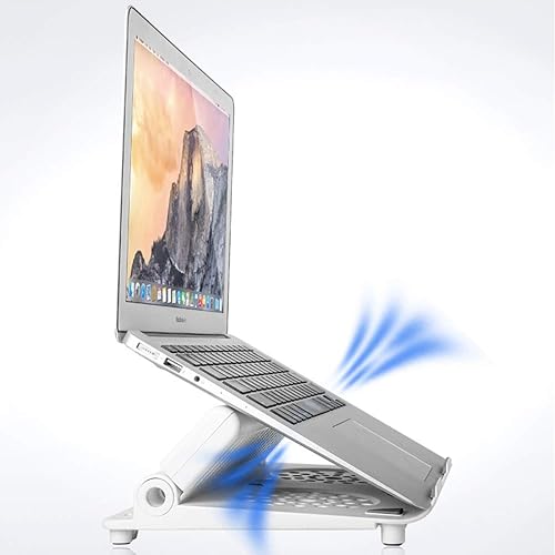 Miniatura 5 de COOSKIN Escritorio ligero y ventilado para portátil con soporte ajustable para teléfono, plegable y portátil, compatible con base de cuaderno de 13