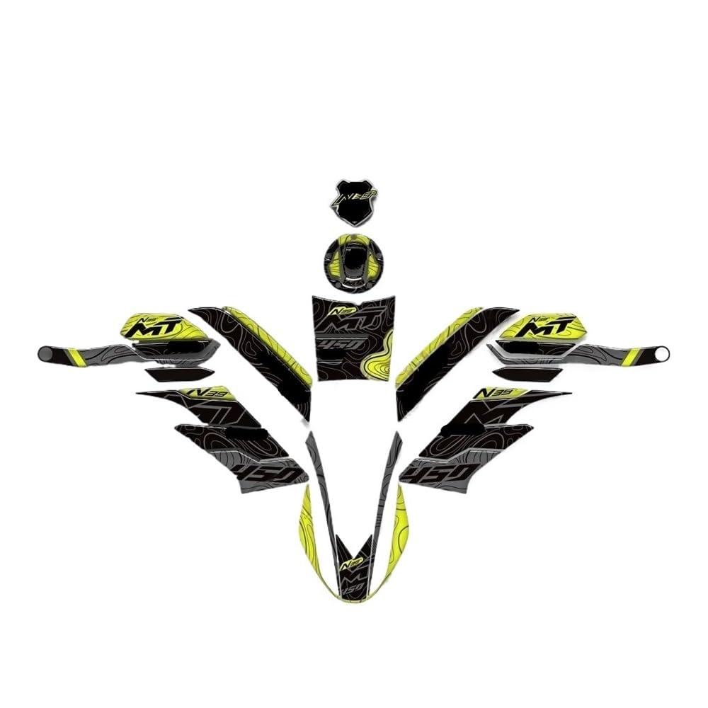 for CFMOTO 450MT 450 MT Motorcycle Protector Tank Pad Side Grips Fuel Oil Kit Stickers Decals Accessories Traction Fuel Decal Tank