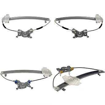 4PCS Front Left Front Right Rear Left Rear Right Window Regulator for Hyundai Sonata 1999 2000 2001 2.5L V6