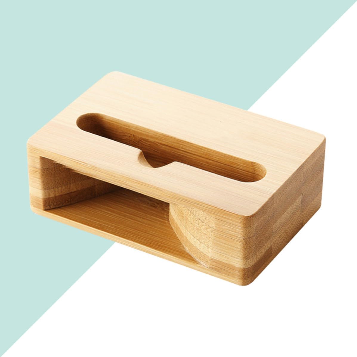 SOIMISS Wooden Phone Amplifier Stand Base for Desktop Office Bedroom Use image 4