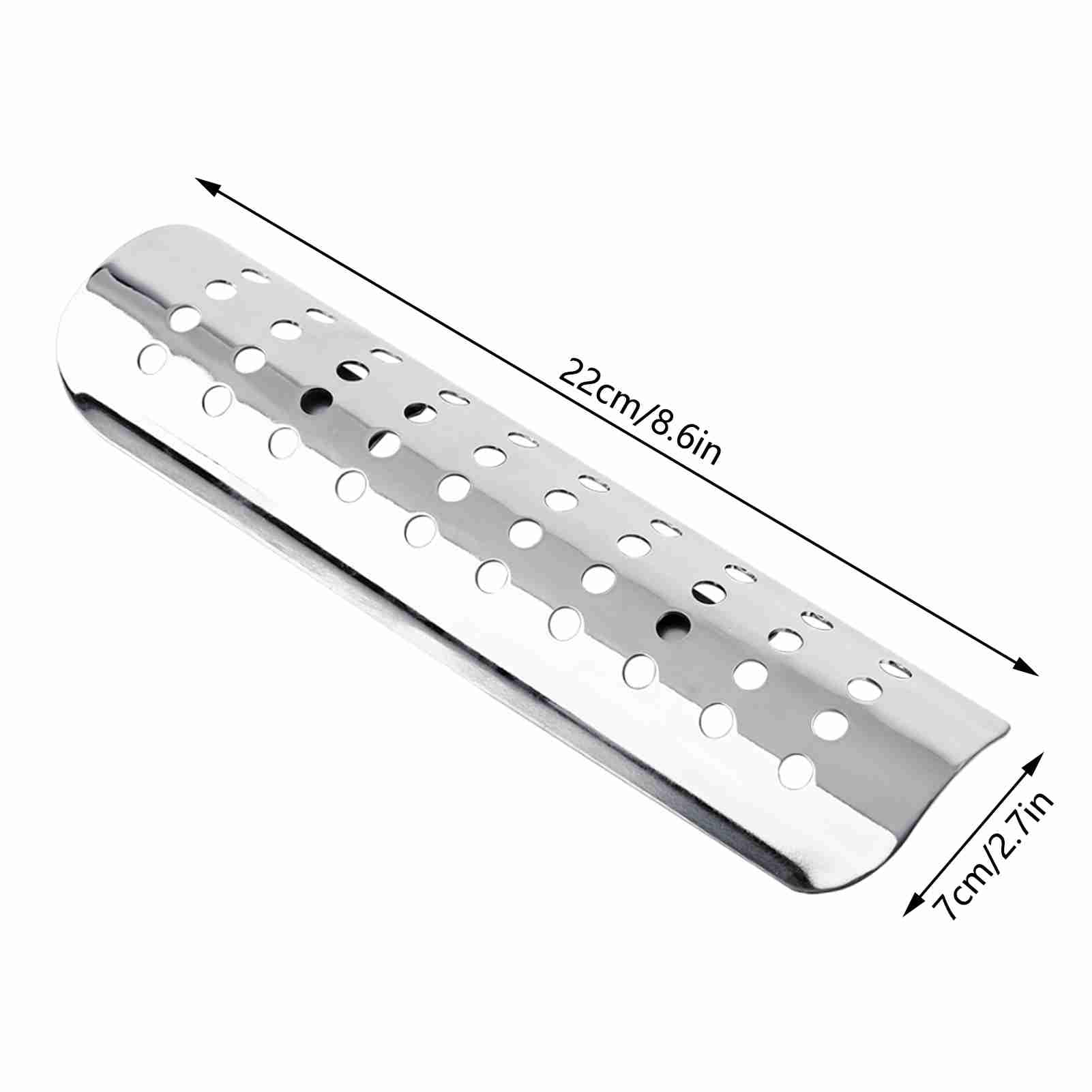 Yctze Cubierta del Tubo de Escape de la Motocicleta, Silenciador de Calor, Estilo de Agujero Recto, Protección contra Quemaduras de Acero con 2 Abrazaderas para Motocicletas (SILVER)