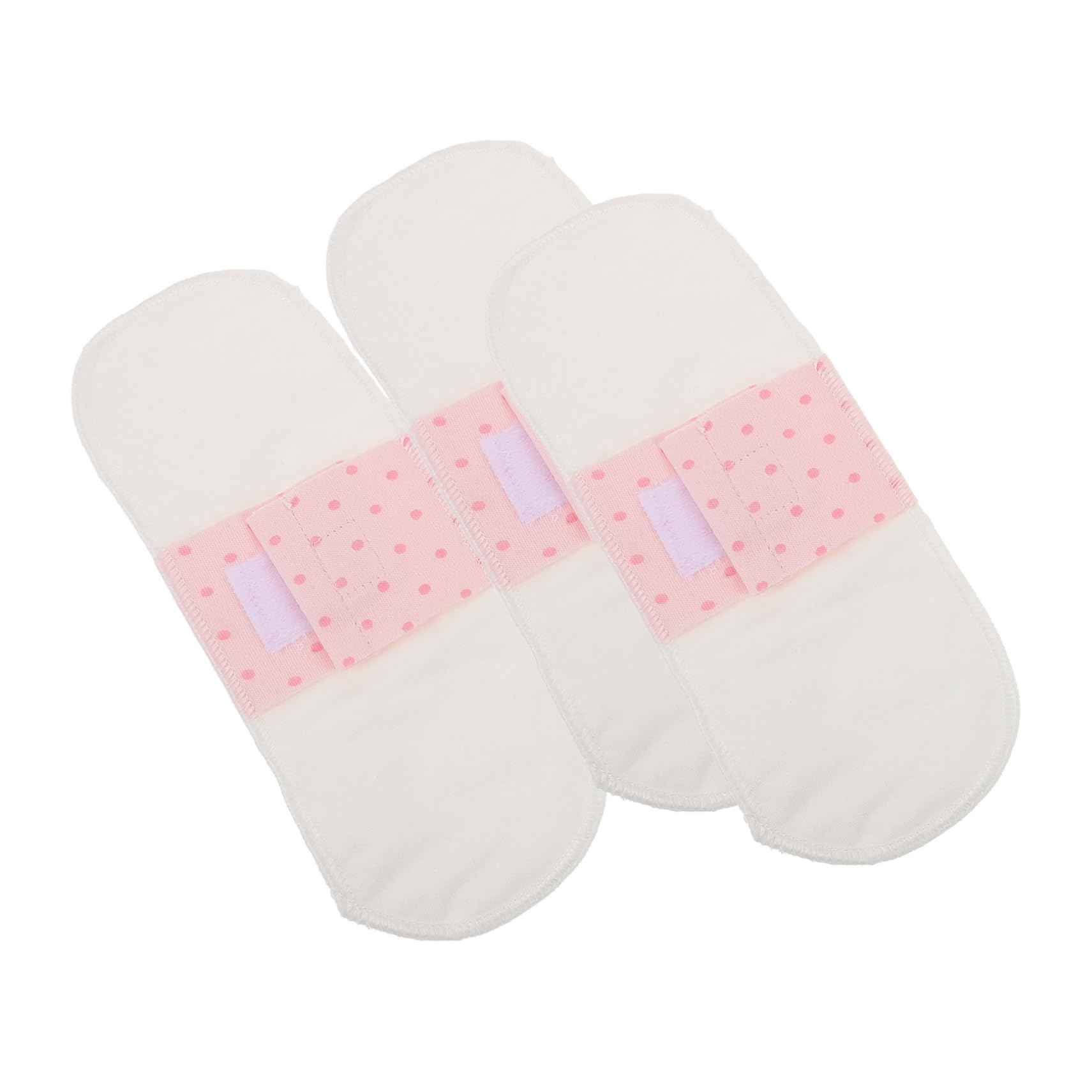 FRCOLOR 12 compresas sanitarias de tela, compresas menstruales lavables, compresas sanitarias para mujeres, compresas sanitarias reutilizables, plantillas lavables, para mujeres menstruales
