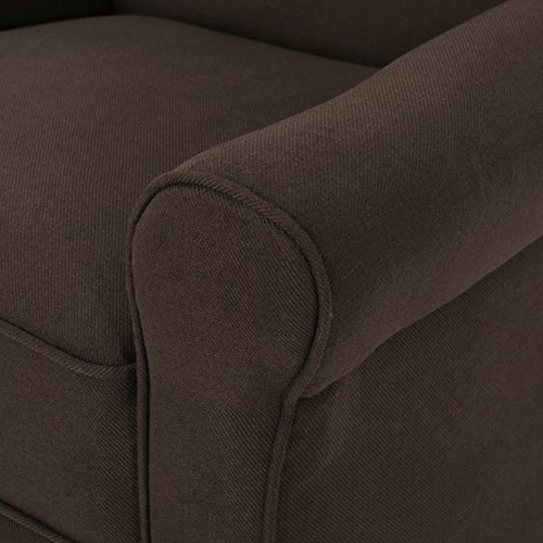 Gdfstudio Thelma Traditional Fabric Recliner (Coffee) #TOP6