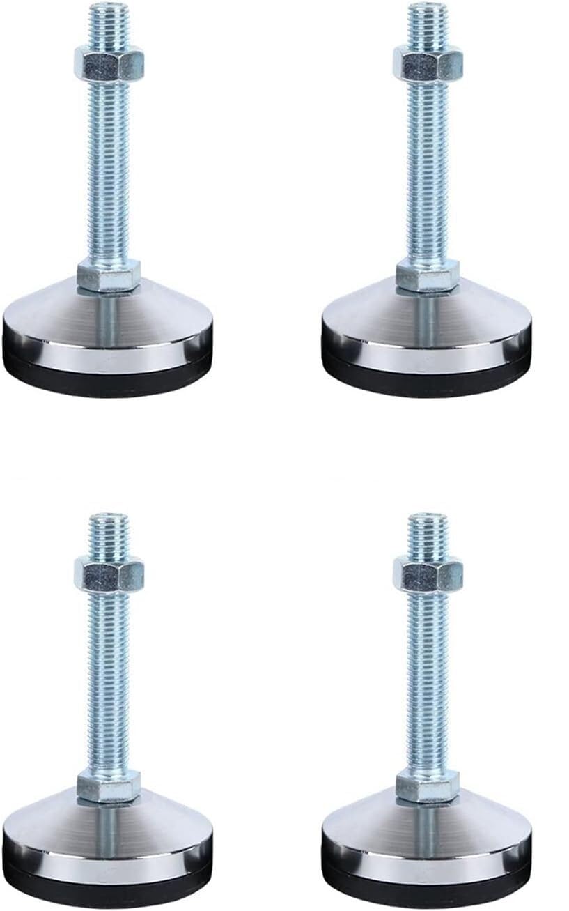 Sedia/Tavolo/Cassettone/Livellatore, 4 Pezzi livellatore for mobili, Piedino in Metallo, Scorrevole Regolabile in Altezza for Tavolo, Sedia, Mobile, Divano, scaffale(D60*10 * 100 mm)