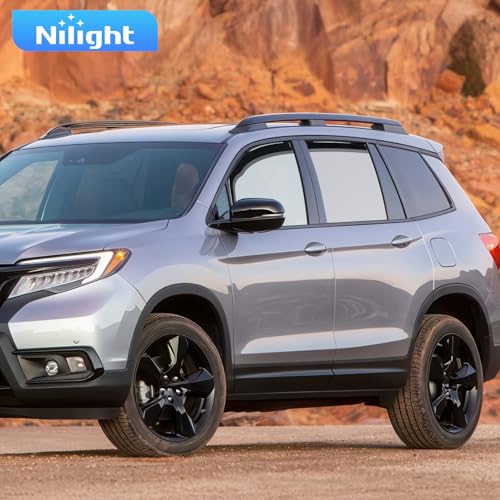 Image of Nilight in-Channel Window Rain Guards for Honda Passport 2019-2025, 4PCS