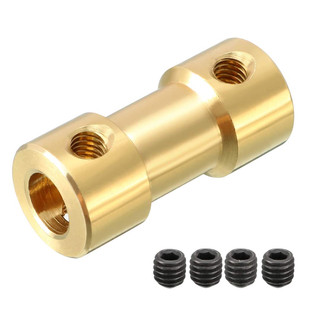 sourcing map Wellenkupplung, 2 mm x 4 mm, Verbindungsadapter für RC-Flugzeug-Boot-Motor L20XD9