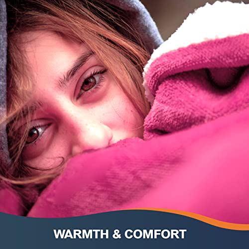 Walensee Sherpa Fleece Blanket (Throw Size 50”X60” Hot Pink) Plush Throw Fuzzy Super Soft Reversible Microfiber Flannel Blankets For Couch, Bed, Sofa Ultra Luxurious Warm And Cozy For All Seasons #TOP2