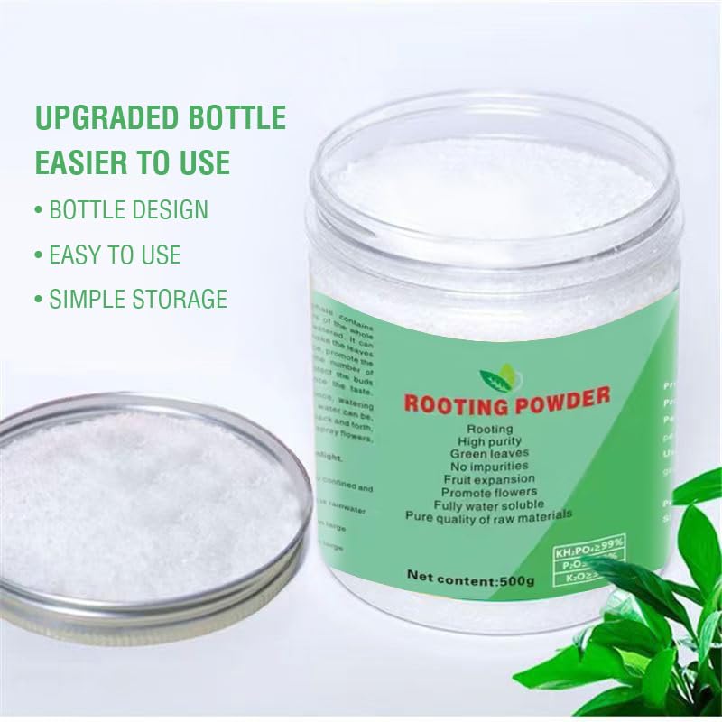 Miniatura 2 de Rooting Powder-Rooting Hormone for Plant Cuttings-for Moderately Hard-to-Grow Plants-Growth Hormone-No Impurities and Preservatives, Green and