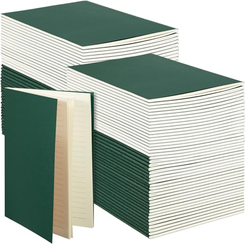 Image of Mimorou 100 Pcs A5 Journals Notebooks Bulk,Green,Lined