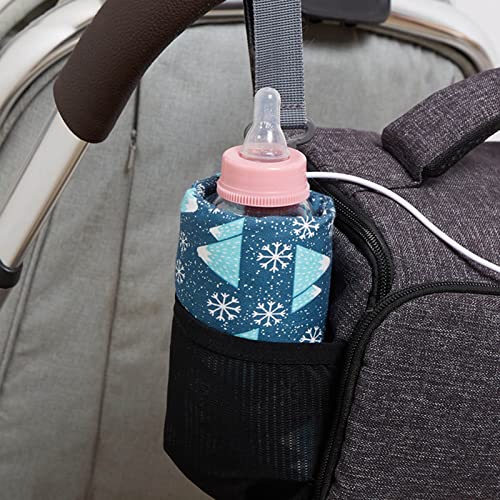 Saco Térmico para Leite de Viagem, Tecido de Malha para Aquecedor de Mamadeiras USB para Ambientes E